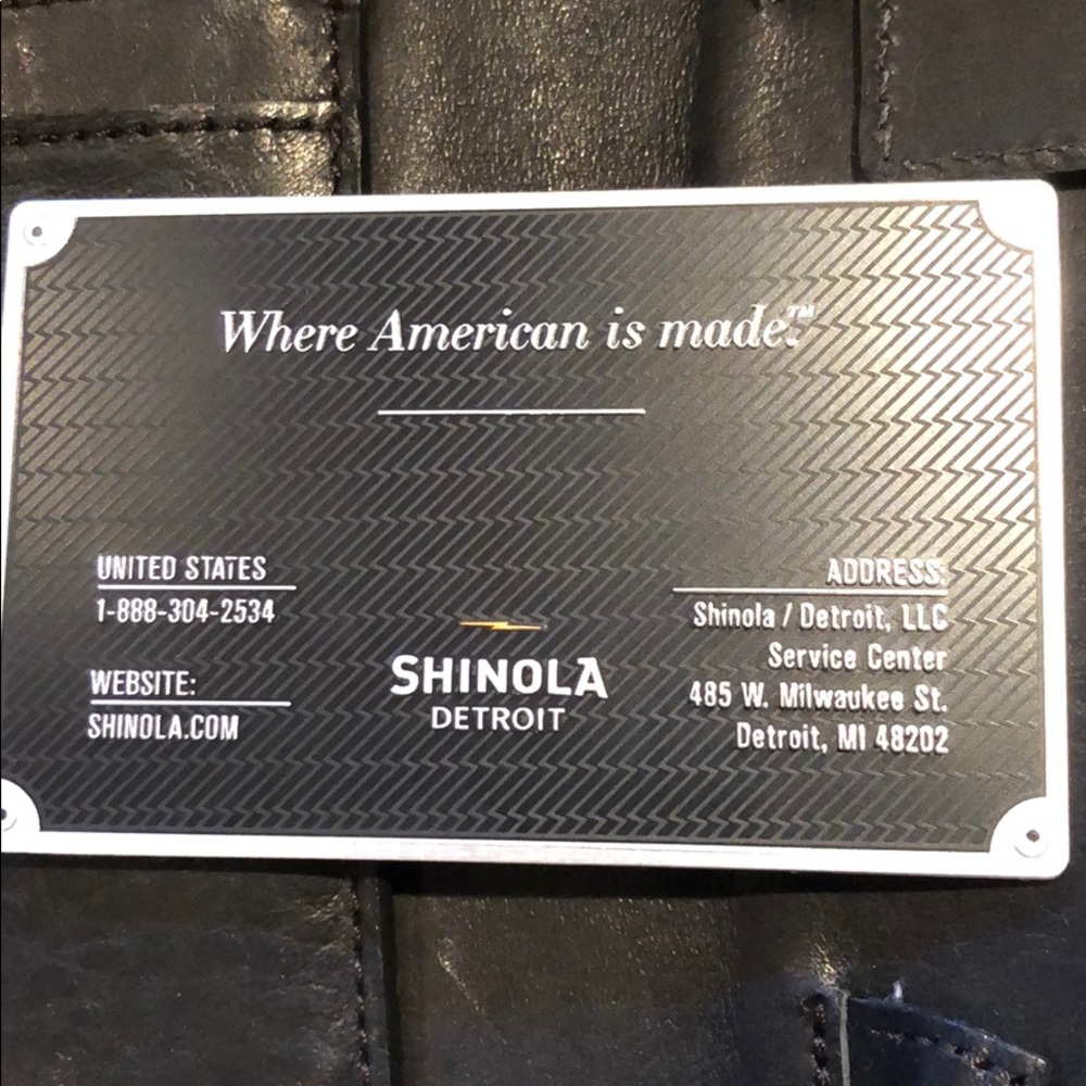 NEW Shinola Detroit Black Leather Wallet 😊 - Picture 6 of 8